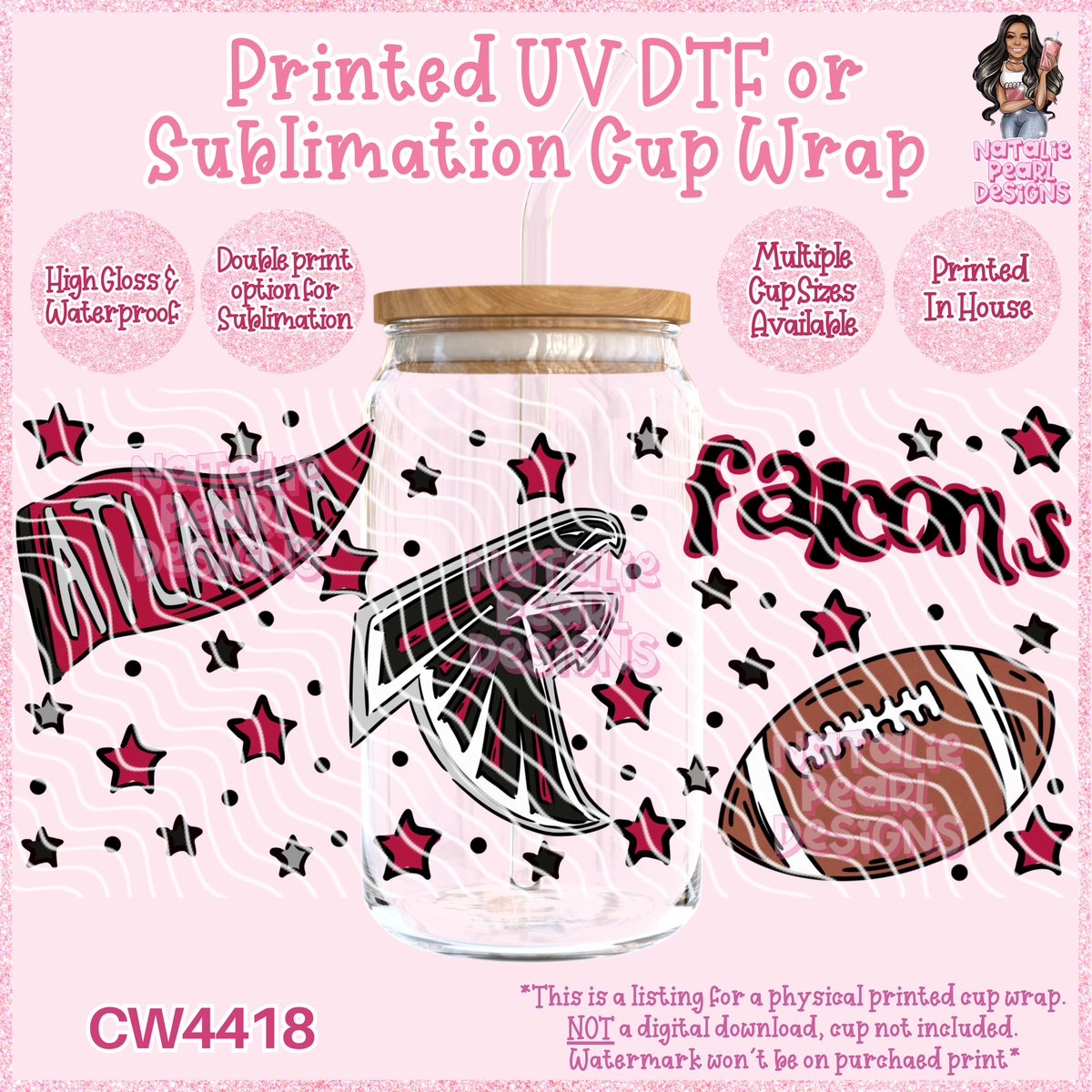 CW4418 UV DTF/SUB Cup Wraps