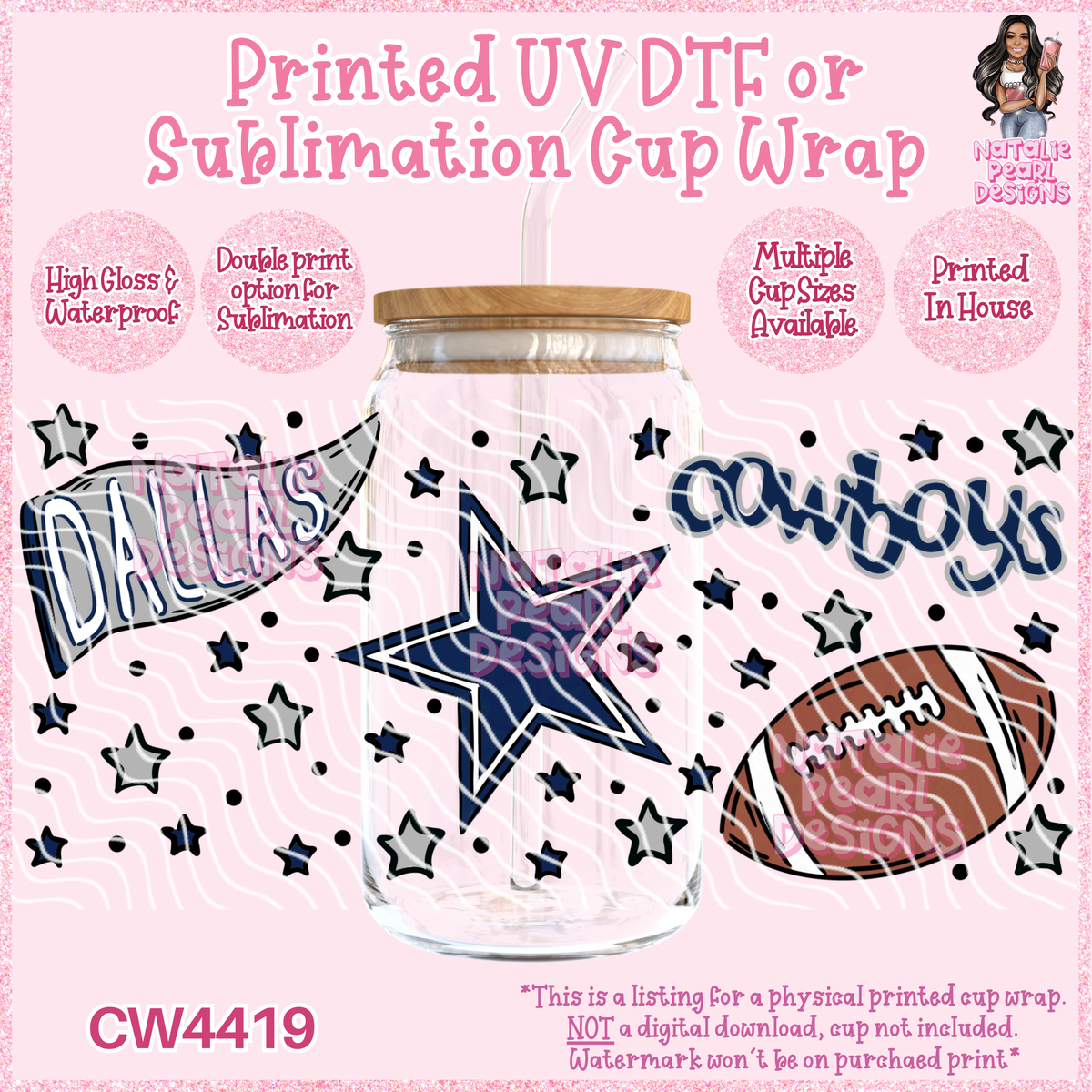 CW4419 UV DTF/SUB Cup Wraps