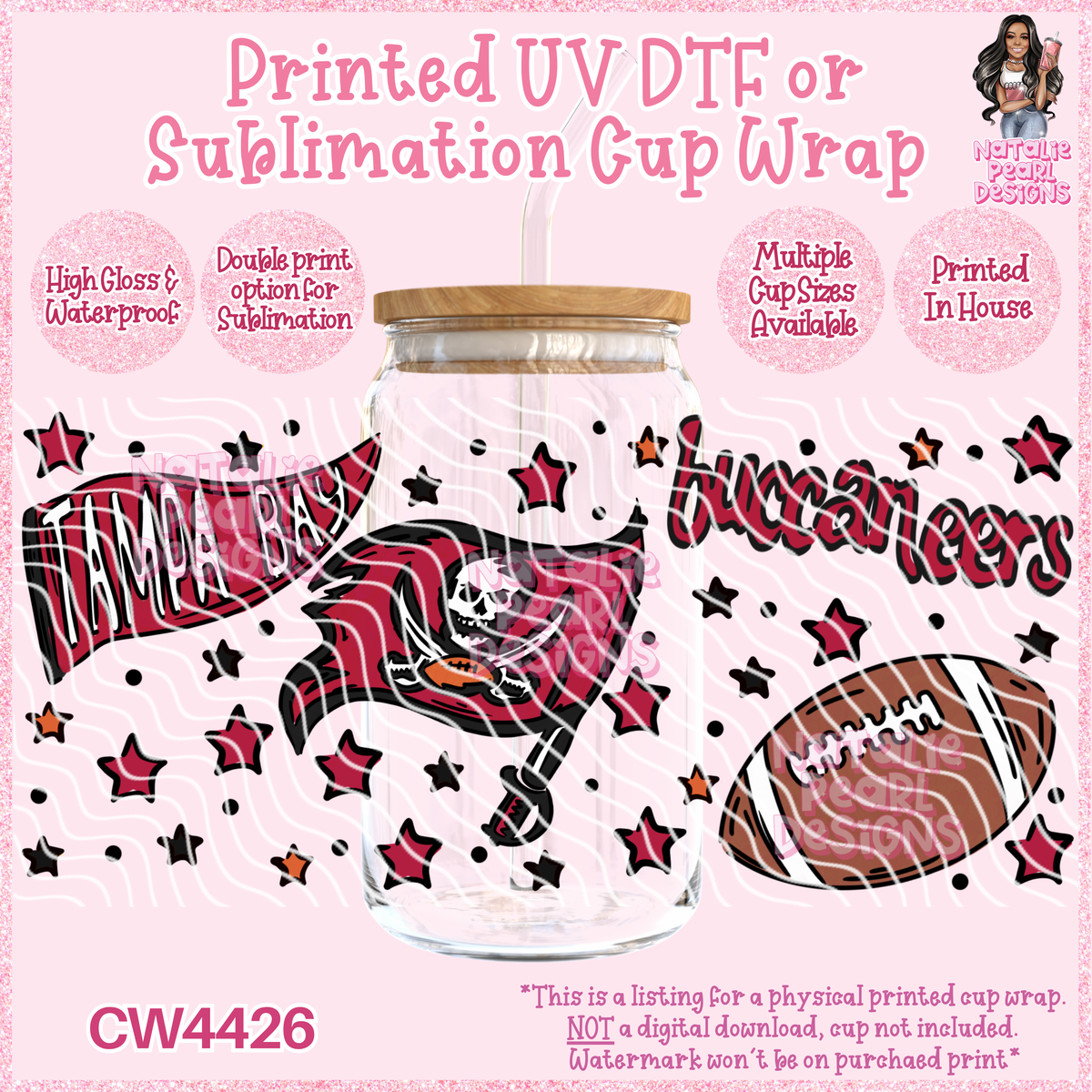 CW4426 UV DTF/SUB Cup Wraps