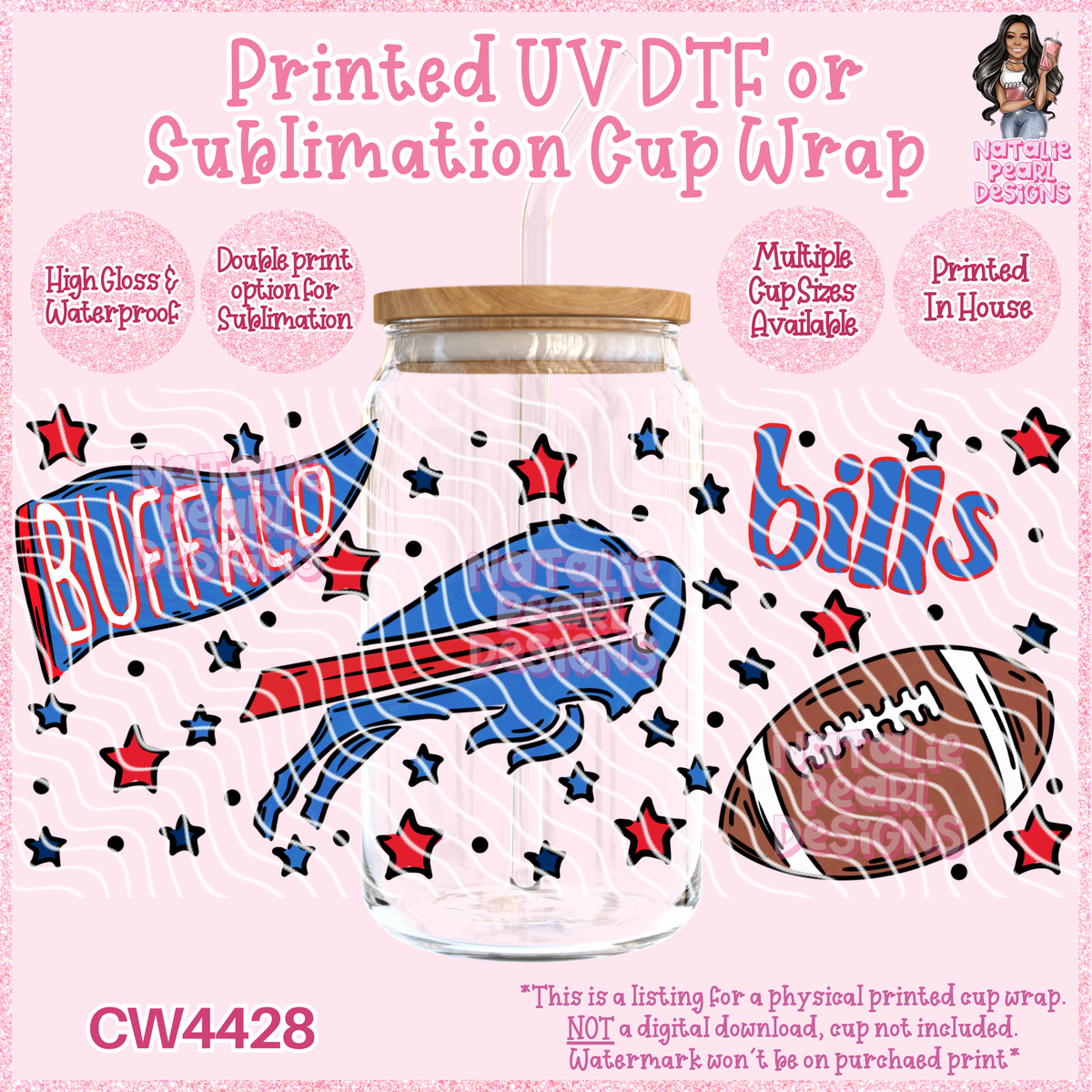 CW4428 UV DTF/SUB Cup Wraps