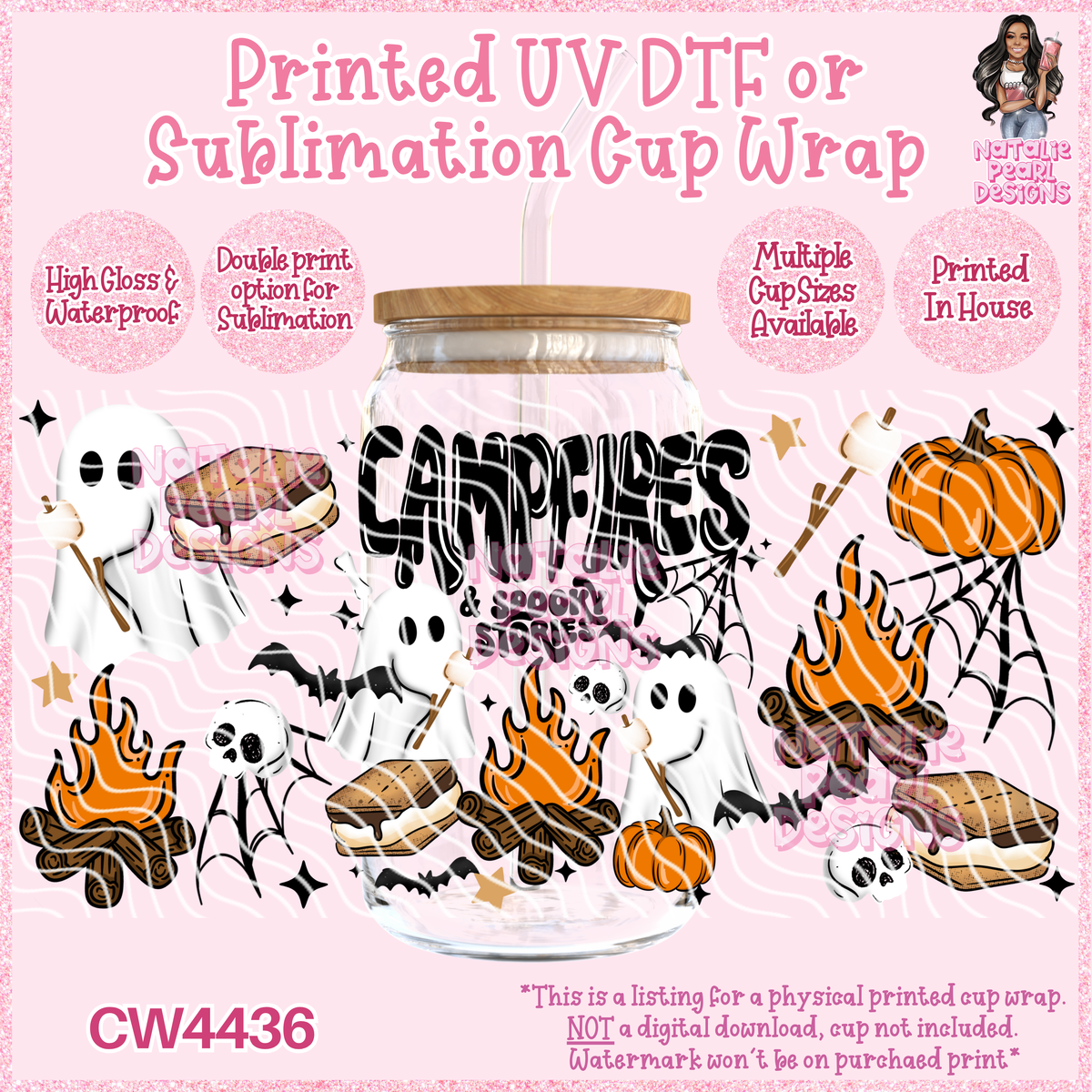 CW4436 UV DTF/SUB Cup Wraps