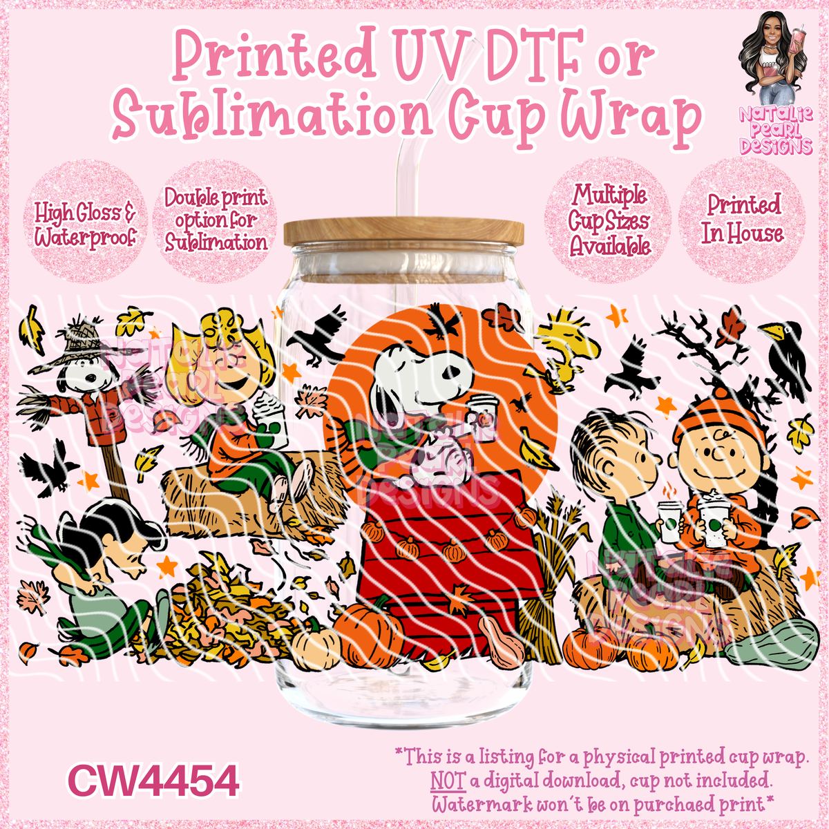 CW4454 UV DTF/SUB Cup Wraps