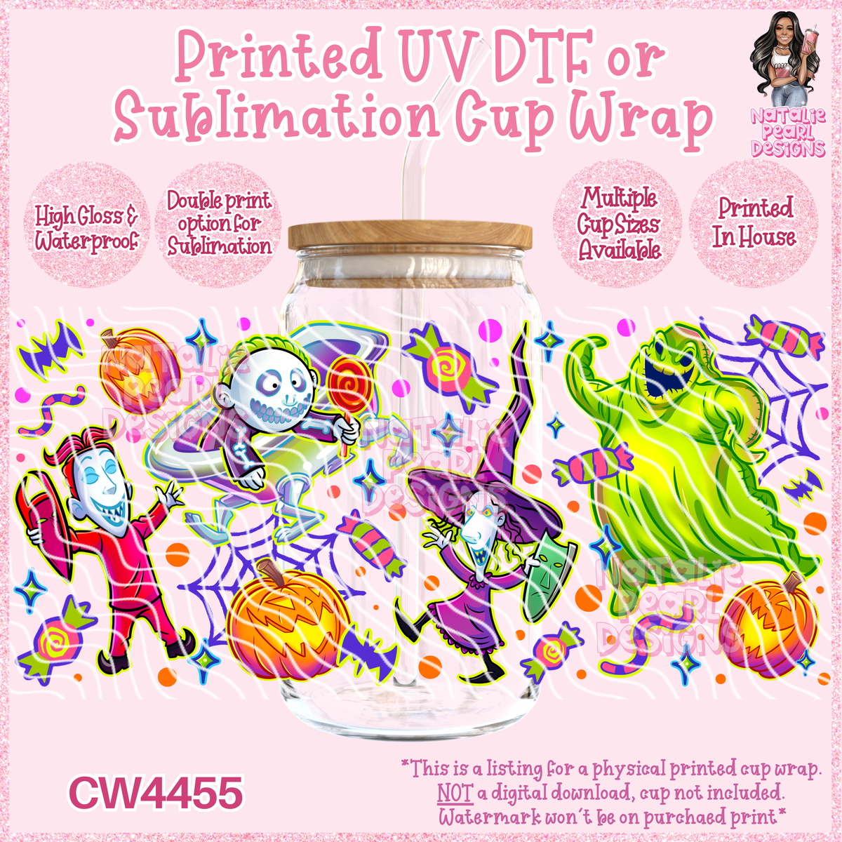 CW4455 UV DTF/SUB Cup Wraps