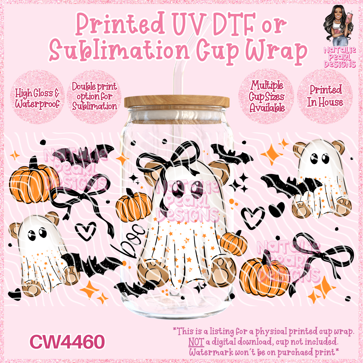CW4460 UV DTF/SUB Cup Wraps