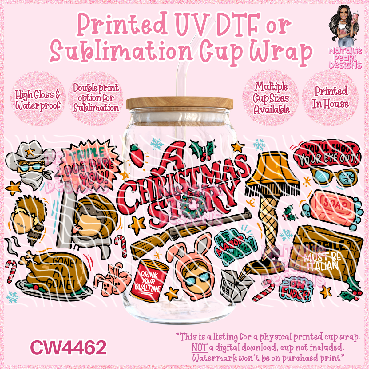 CW4462 UV DTF/SUB Cup Wraps