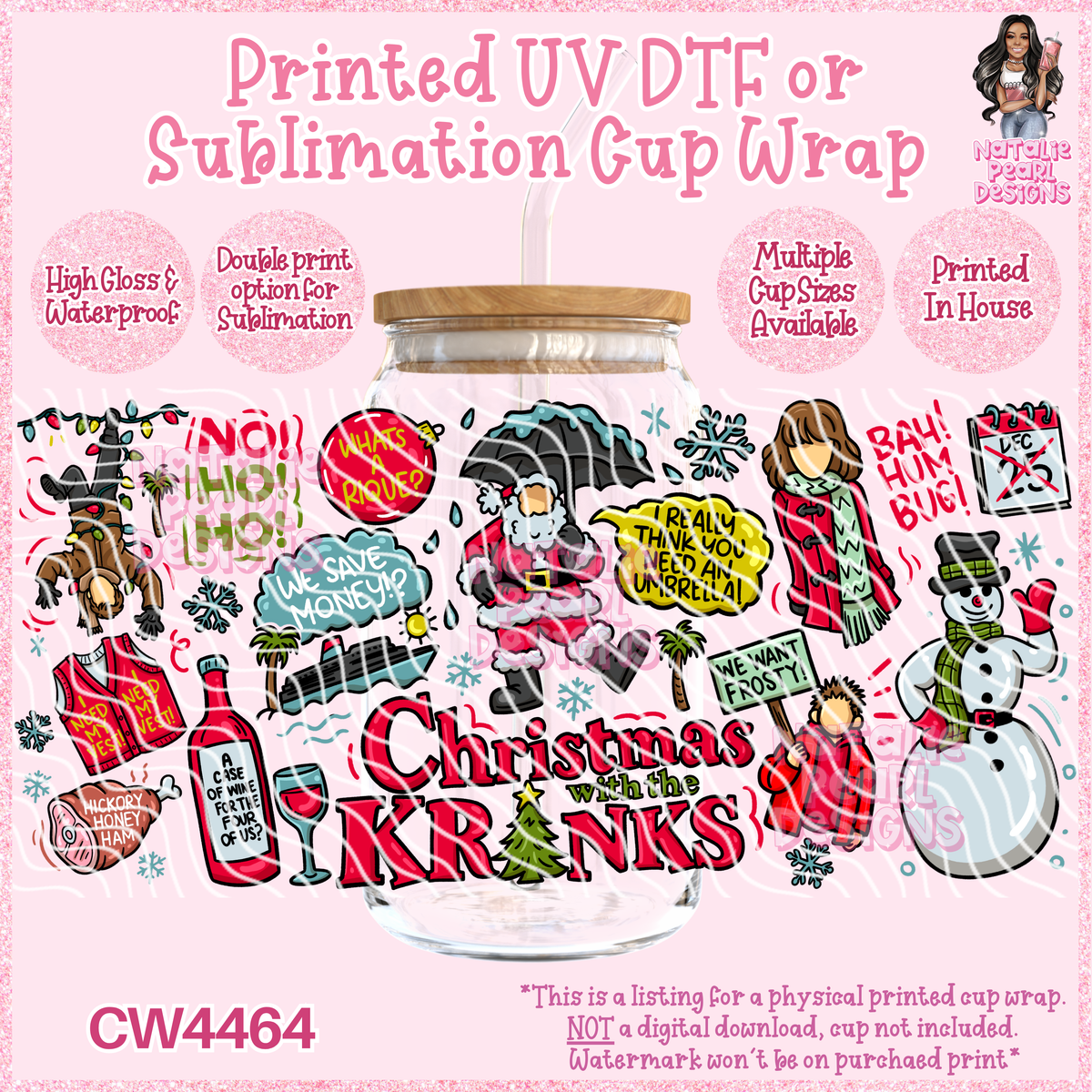 CW4464 UV DTF/SUB Cup Wraps