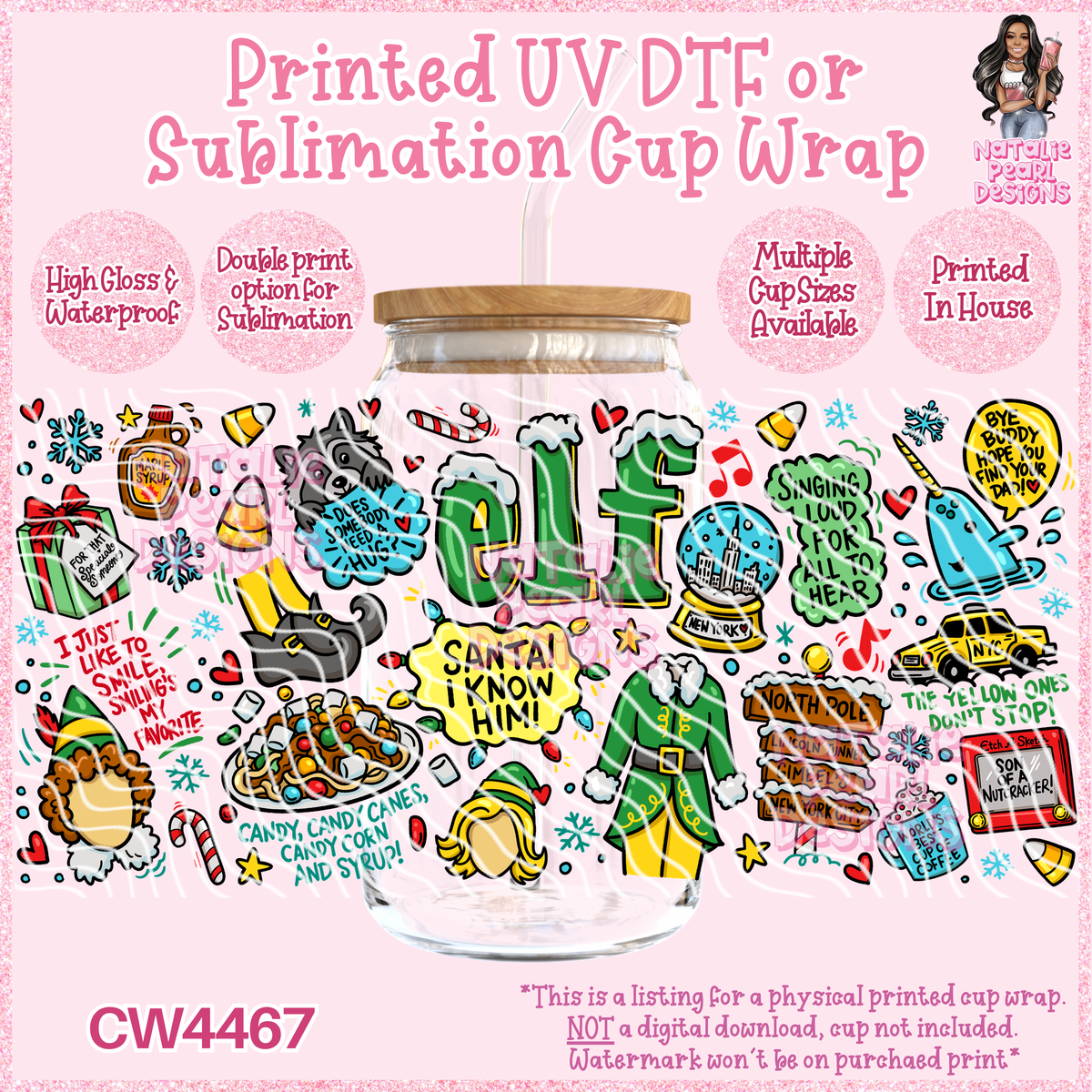 CW4467 UV DTF/SUB Cup Wraps