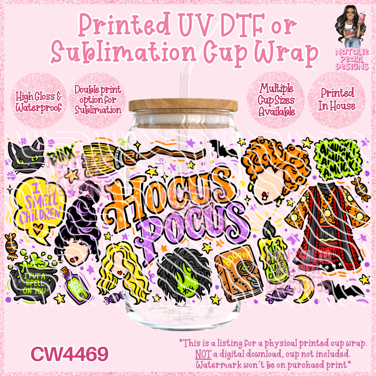 CW4469 UV DTF/SUB Cup Wraps