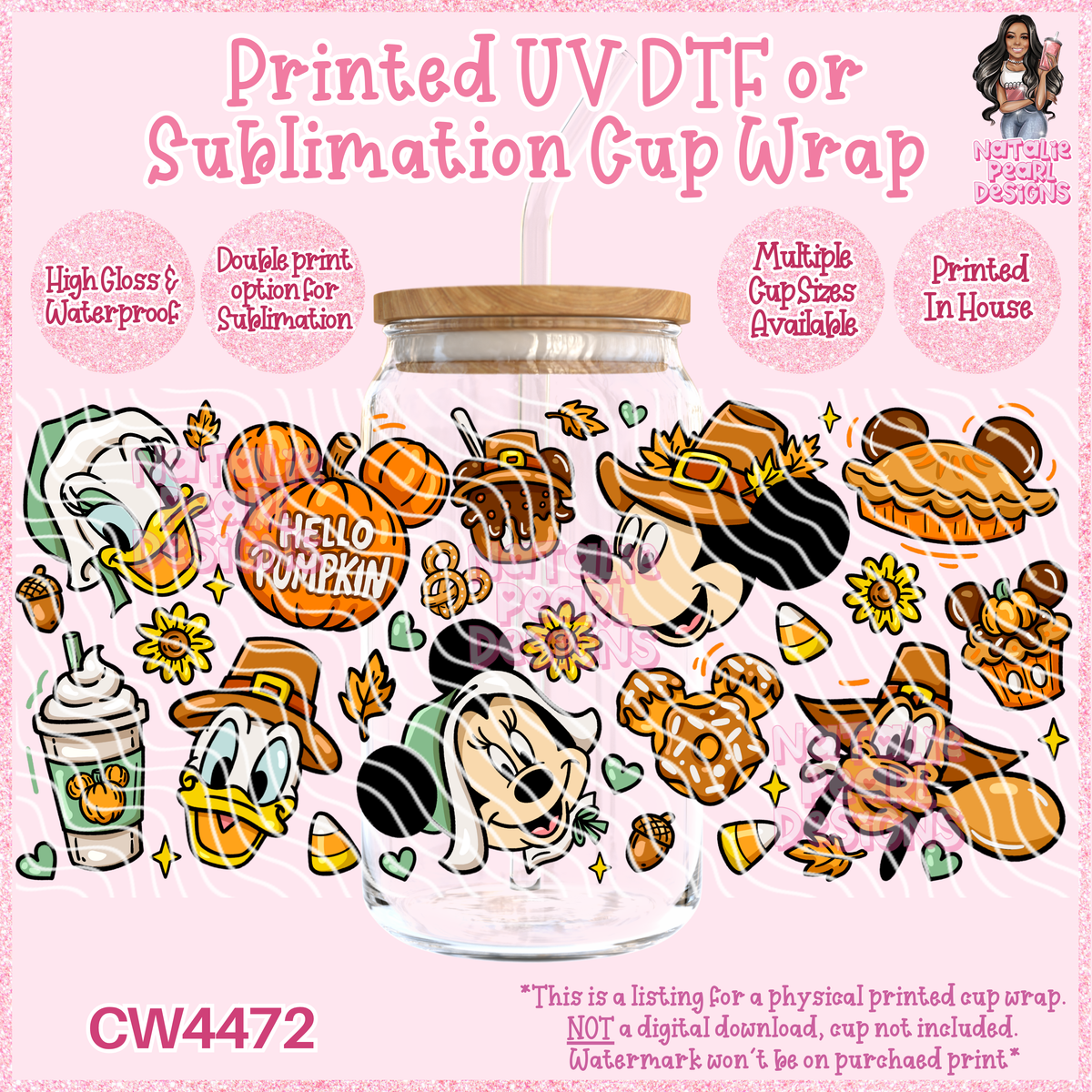 CW4472 UV DTF/SUB Cup Wraps