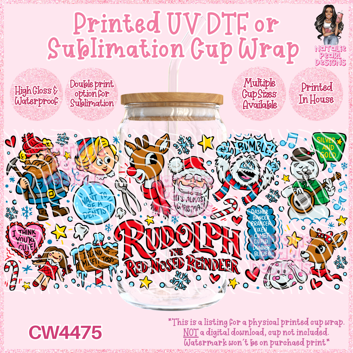 CW4475 UV DTF/SUB Cup Wraps