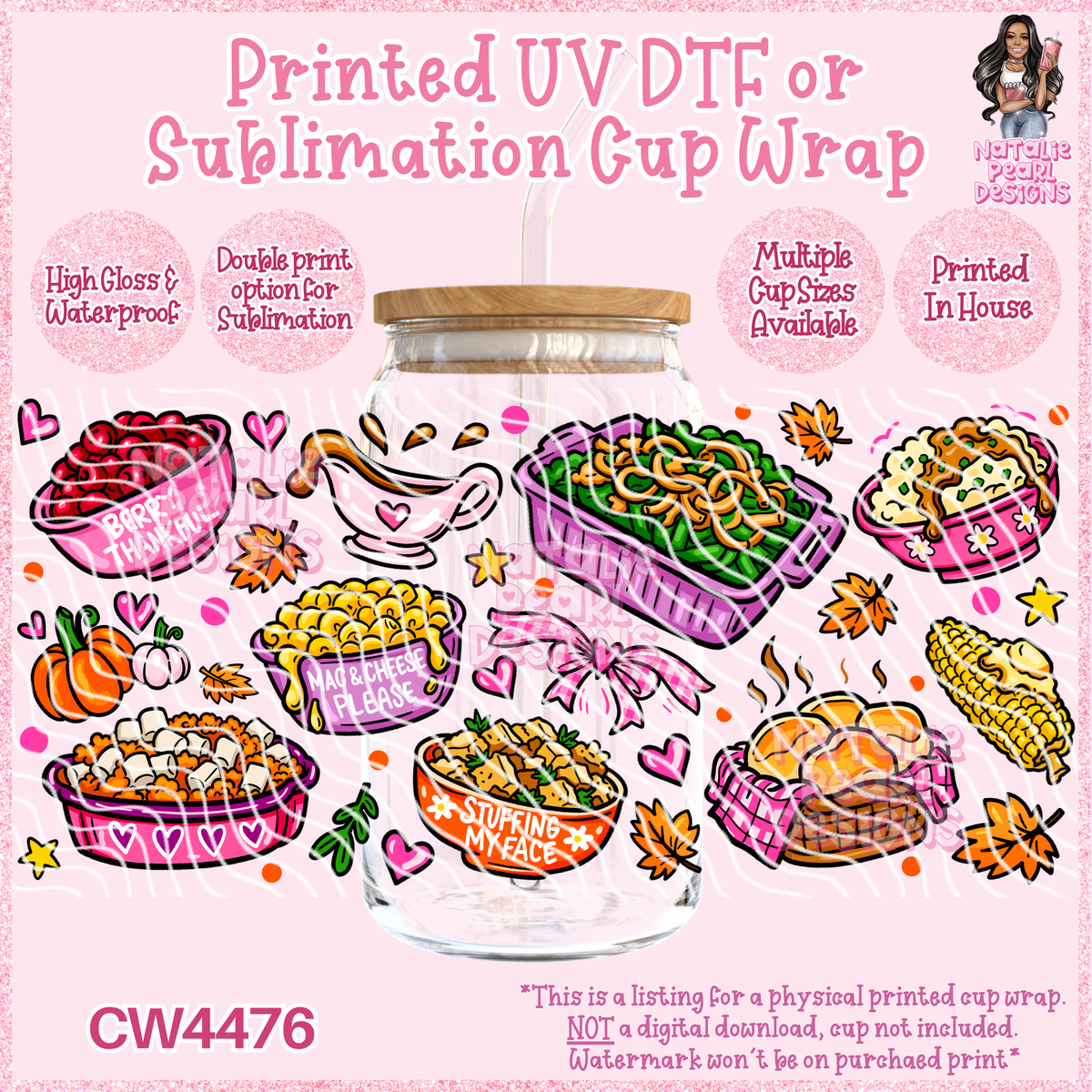 CW4476 UV DTF/SUB Cup Wraps