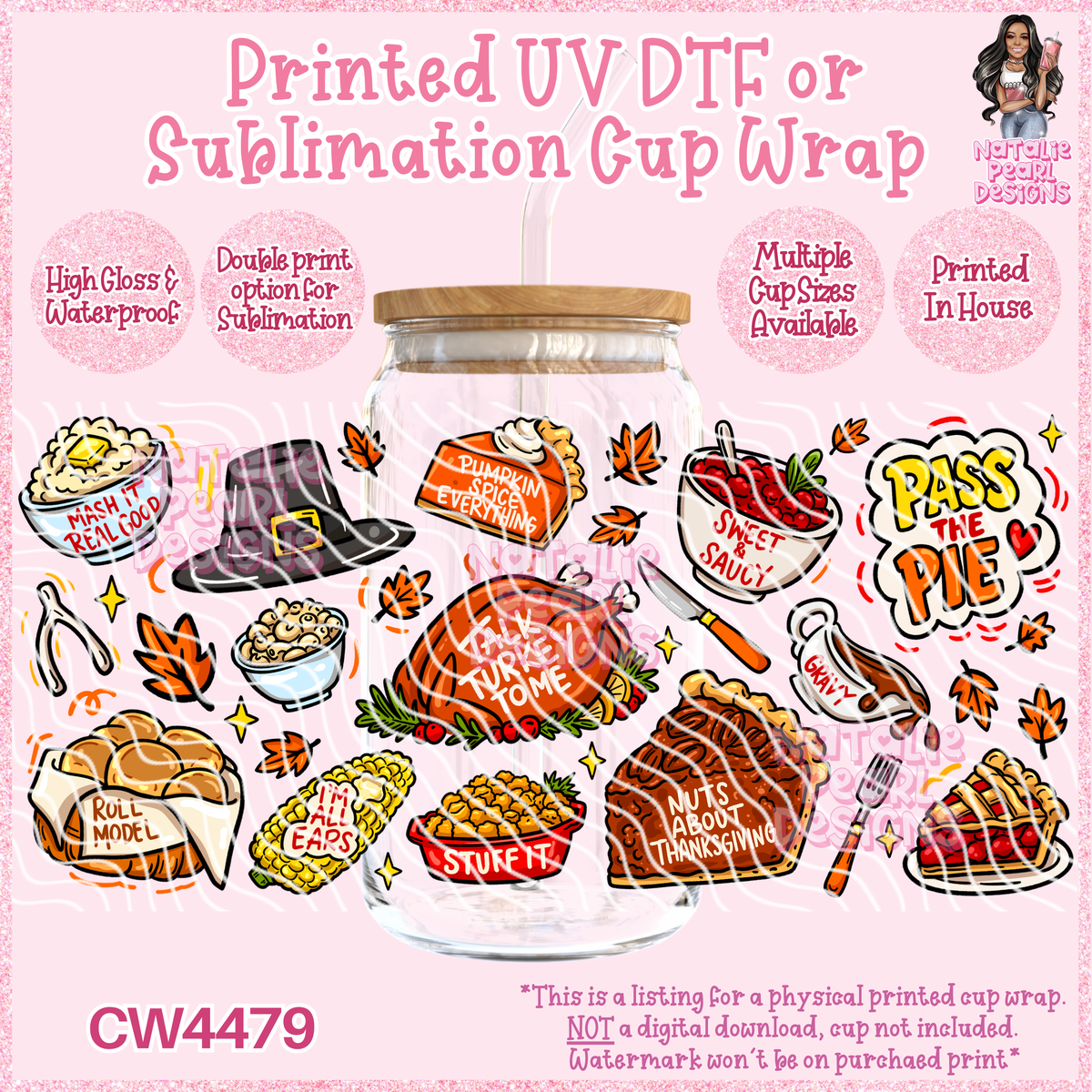 CW4479 UV DTF/SUB Cup Wraps