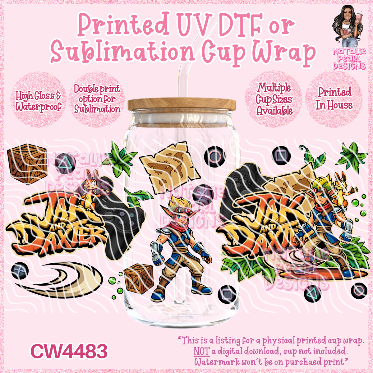 CW4483 UV DTF/SUB Cup Wraps