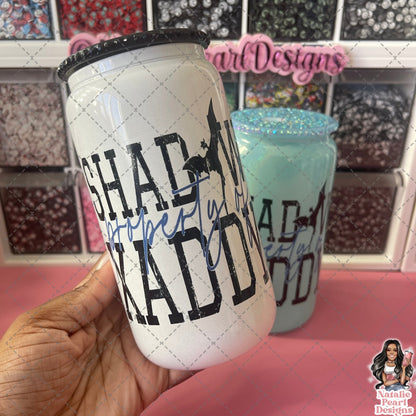 Shadow Xaddy Glass Can, Beer Glass Can, Soda Can Glass, Iced Coffee Glass, Book Tumbler Glass, Fourth Wing Cup, Bookish Glassware,Dragon Cup