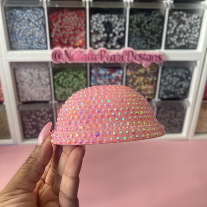 Custom Full Bling Rhinestone or Clear Plastic Cold Cup Lids, Starbucks Lid, Dome Lid, Whipped Cream Lid, Round Lid