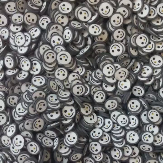 Zero Sprinkle Polymer Clay Slices, Fake Sprinkles for Crafting, Fimo Slices, Halloween Polymer Clay Slices