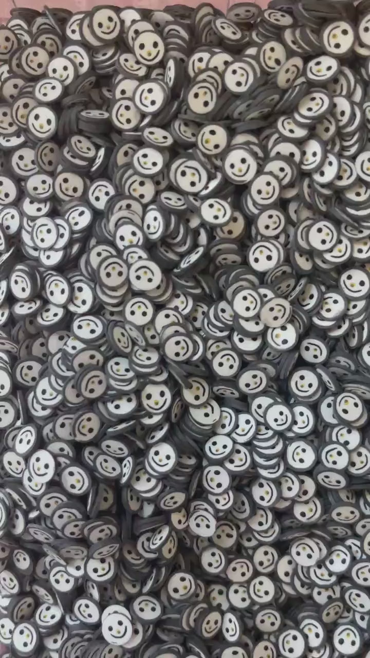 Zero Sprinkle Polymer Clay Slices, Fake Sprinkles for Crafting, Fimo Slices, Halloween Polymer Clay Slices