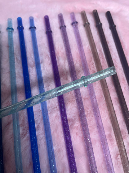 11 inch Glitter Reusable Straws