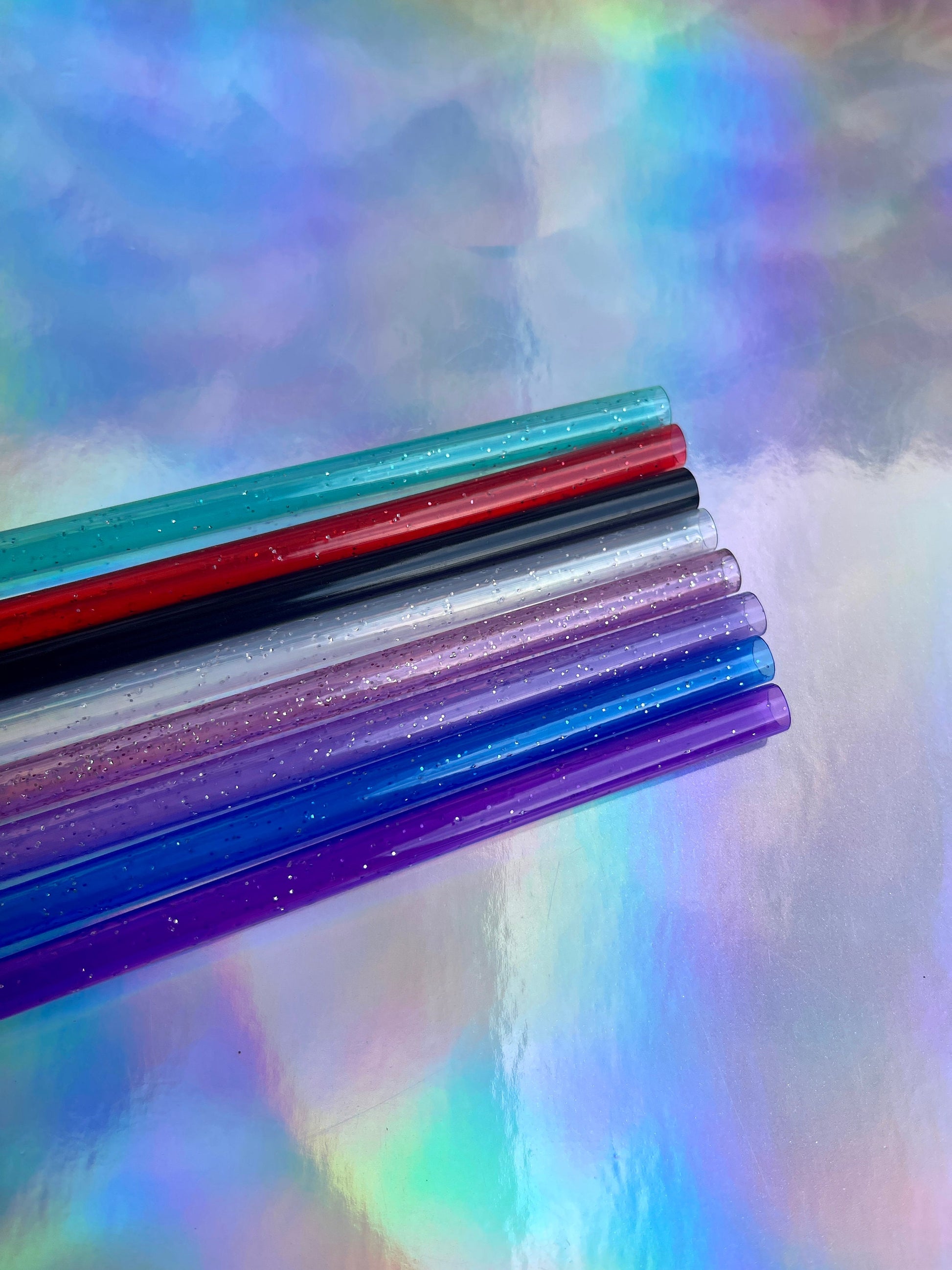 9 inch Glitter Reusable Straws|Add On|Replacement| Grande Tumbler Straw