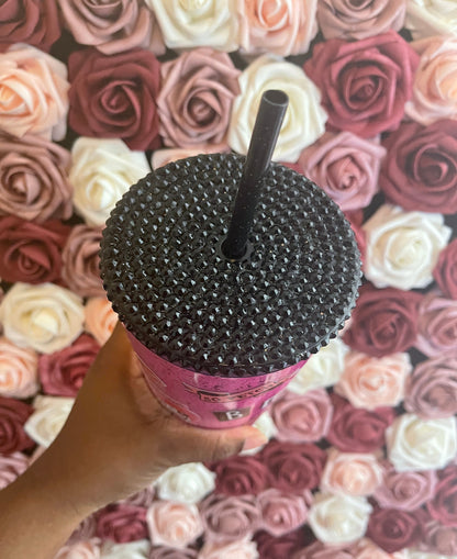 Mean Girls Hot Pink Glitter Walled Tumbler, Ornament Glitter Style Tumbler, Glitter Tumbler